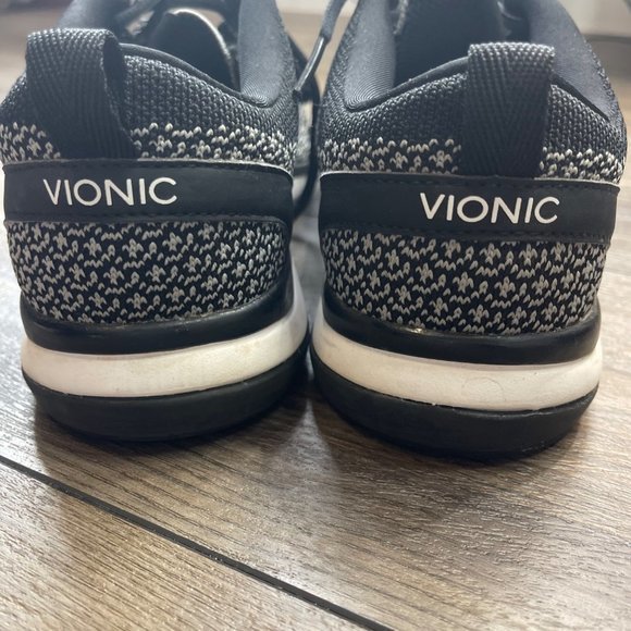 Vionic Women's Black and White Flex Sierra Active‎ Lace Up Sneakers Size 8.5 - Picture 5 of 8